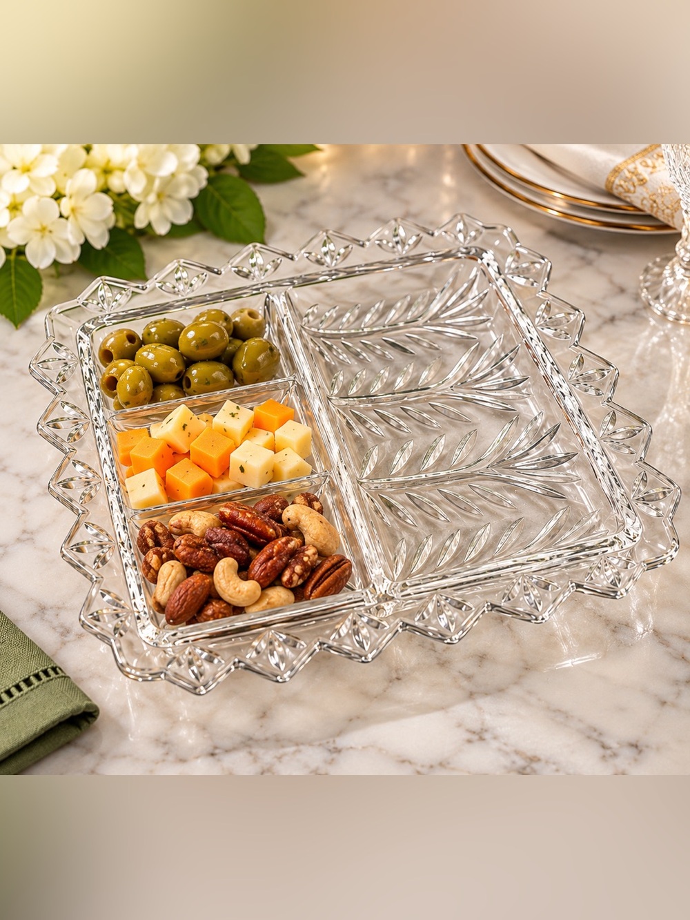 Appetizer divided tray